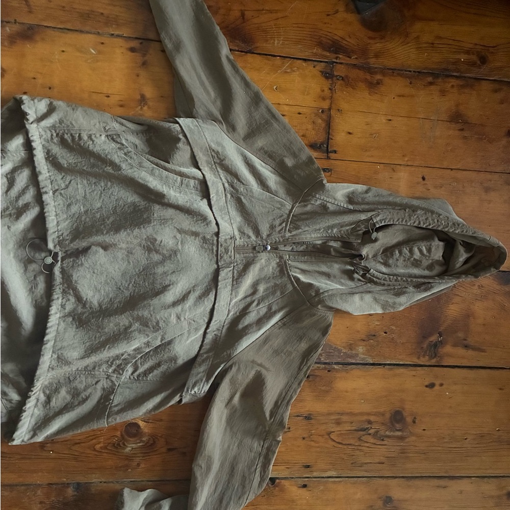 Olive Green Hooded Jacket